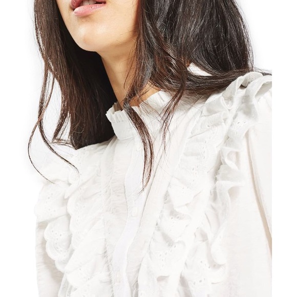 Topshop Ruffle Bid Tunic - Picture 3 of 7